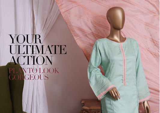 3 Piece Jacquard Cotton - Baby Blue