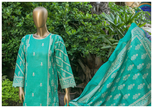 3 Piece Cotton Mid-Summer - Teal