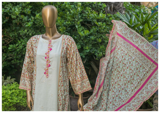 3 Piece Cotton Mid-Summer - Beige