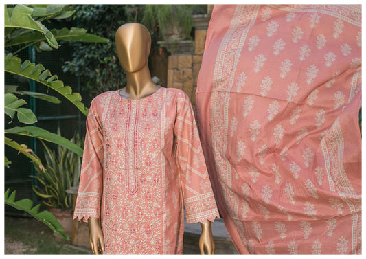 3 Piece Cotton Mid-Summer - Sea Pink