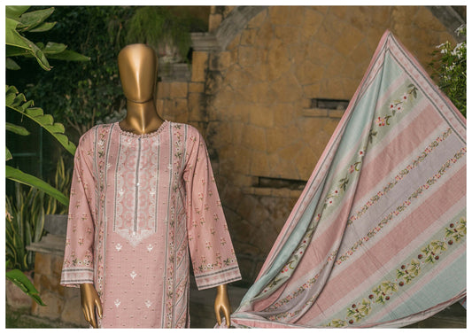 3 Piece Cotton Mid-Summer - Mauve