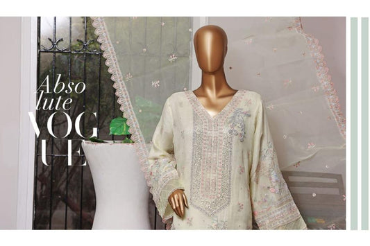 3 Piece Chiffon Formal - Pale Yellow