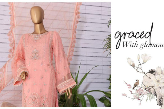 3 Piece Chiffon Formal - Peach